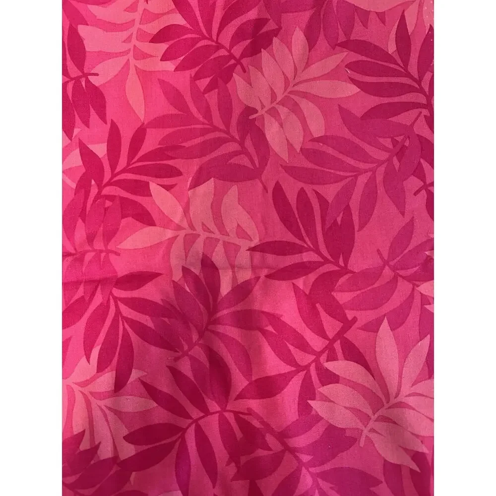 Bright Pink Tropical Quilter's Cotton Fabric 1.5 Yd 42